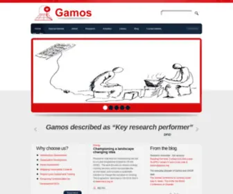 Gamos.org(Gamos is a small but influential company) Screenshot
