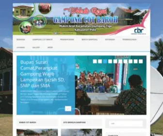 Gampongcotbaroh.desa.id(Sistem Informasi Desa dan Kawasan Cot Baroh) Screenshot