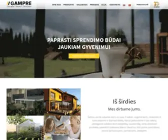 Gampre.com(GAMPRE siūlomi paprasti sprendimo būdai jaukiam gyvenimui. Siūlome) Screenshot