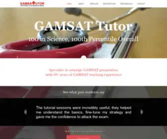 Gamsattutor.com(GAMSAT Tutor) Screenshot