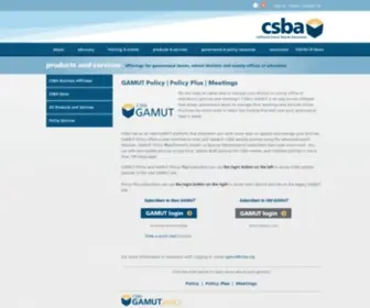 Gamutonline.net(California school boards association) Screenshot