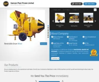 GamZenmachines.com(Gamzen Plast Private Limited) Screenshot