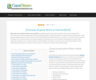 Ganadineroconinternet.net(20 formas de ganar dinero extra por internet en 2019) Screenshot