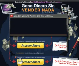 Ganadinerosinvendernada.com(Gana Dinero Sin Vender Nada) Screenshot