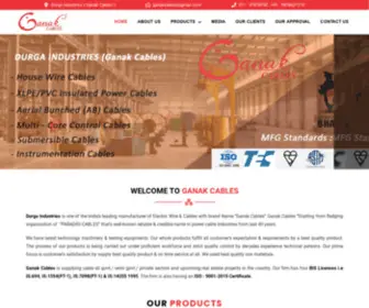 Ganakcables.com(Durga Industries) Screenshot