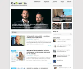 Gananzia.com(Revista online para el emprendedor vasco) Screenshot
