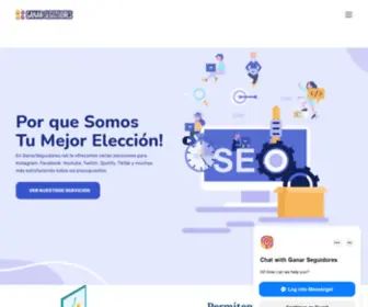 Ganarseguidores.net(Ganar Seguidores) Screenshot
