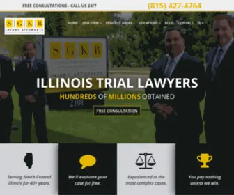 Ganassin.com(Illinois Personal Injury & Workers' Compensation Lawyers) Screenshot