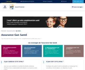 Ganassurances.fr(Assurance santé Gan) Screenshot