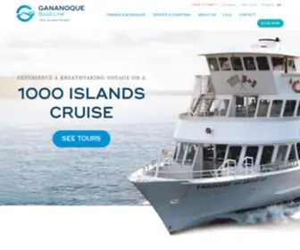 Ganboatline.com(Gananoque Boat LineIslands Cruises) Screenshot