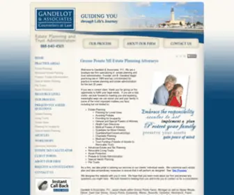 Gandelot.com(Grosse Pointe MI Estate Planning Attorneys Grosse Pointe Farms MI Estate Planning Lawyer Attorney Law Firm) Screenshot