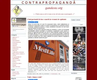 Gandeste.org(Pagina principala) Screenshot