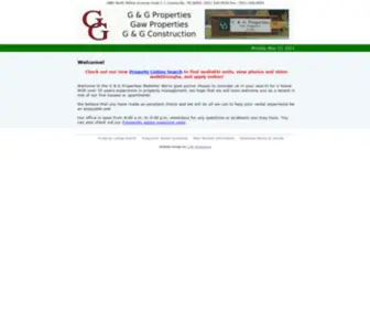 Gandgprop.com(G & G Properties) Screenshot