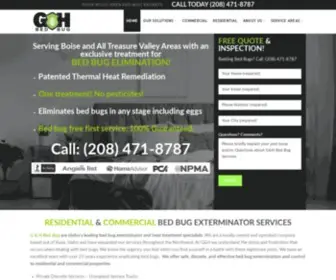 Gandhbedbug.com(Boise Exterminator Services by G&H Bed Bug) Screenshot