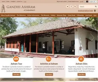 Gandhiashramsabarmati.org(Mahatma Gandhi Ashram at Sabarmati) Screenshot