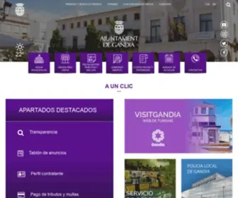 Gandia.es(Ayuntamiento de Gandia) Screenshot