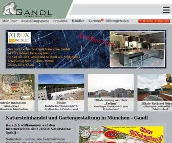 Gandl-Natursteine.de(Natursteinhandel & Gartengestaltung ) Screenshot