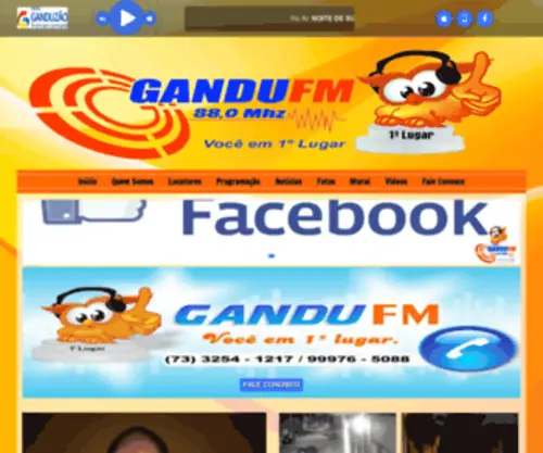 Gandufm.com.br(Gandu FM) Screenshot