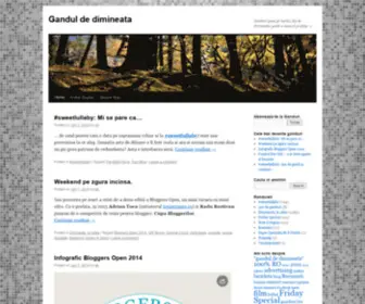 Ganduldedimineata.ro(Gandul de dimineata) Screenshot