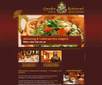 Ganesharestaurant.de(Restaurant Ganesha) Screenshot