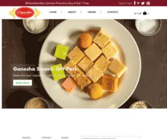 Ganeshasweets.com(Ganesha Sweets) Screenshot