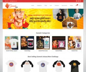 Ganesh.com(The Best Site for Ganesha Products and Puja) Screenshot