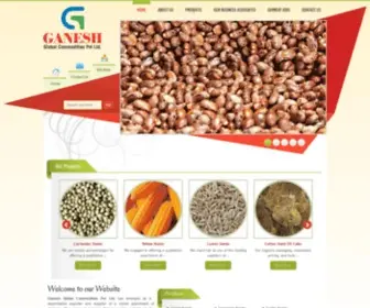 Ganeshgroups.co.in(Agro Commodities exporters) Screenshot