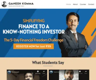 Ganeshkomma.com(Home) Screenshot