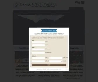 Gangaaction.org(Ganga Action Parivar) Screenshot