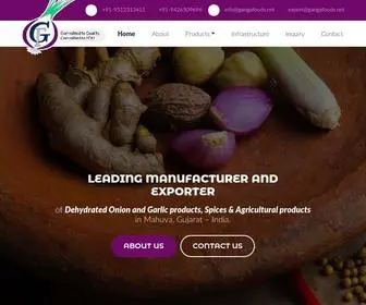 Gangafoods.net(Ganga Foods) Screenshot