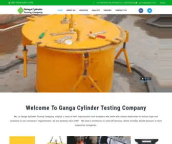 Gangahydrotesting.com(Ganga Cylinder Testing Company) Screenshot