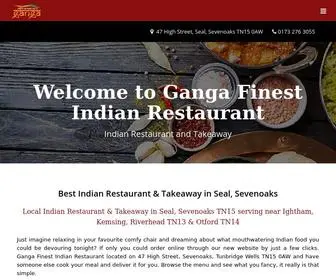 Gangarestaurant.co.uk(Ganga Finest) Screenshot