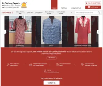 Gangastitchdesign.com(In Clothing Exports) Screenshot