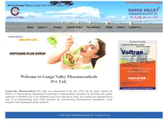 Gangavalleypharma.com(Ganga Valley Pharmaceutical Ltd) Screenshot