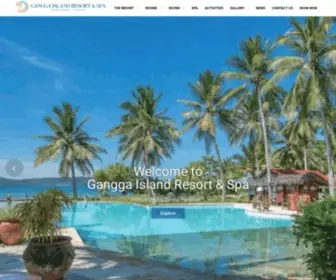Ganggaisland.com(Gangga Island Resort & Spa) Screenshot