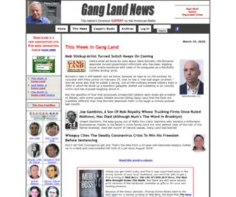 Ganglandnews.com(America's Expert on Organized Crime) Screenshot