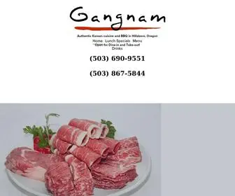 Gangnampdx.com(Gangnam KBBQ) Screenshot