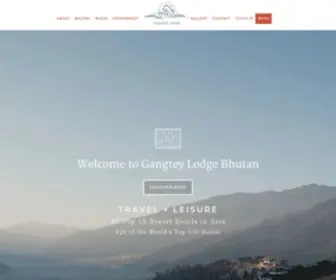 Gangteylodge.com(Gangtey Lodge Bhutan) Screenshot