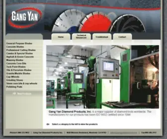 Gangyandiamond.com(Gang Yan Diamond Products Inc) Screenshot