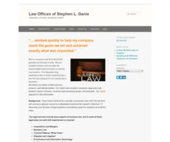 Ganiscorporatelaw.com(Business, Litigation, Trusts & Estates) Screenshot