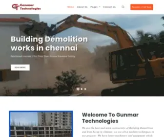 Ganmartechnologies.co.in(Building demolition in chennai) Screenshot