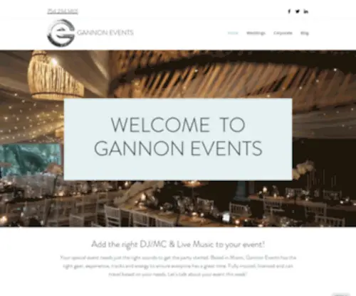 Gannonevent.com(Gannon Events) Screenshot