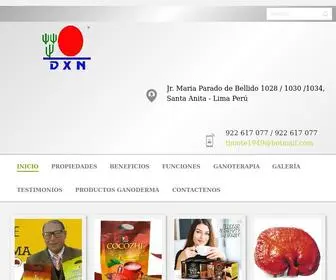 Ganodermalucidumtimoteo.com(Ganoderma Lucidum) Screenshot