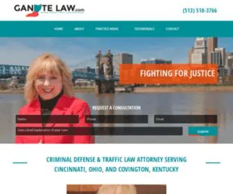 Ganotelaw.com(Ganote Law) Screenshot