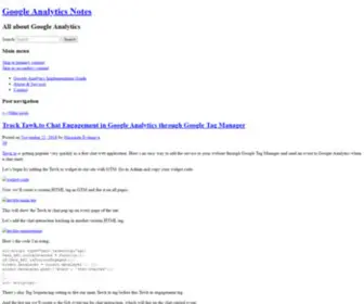 Ganotes.com(Google Analytics Notes) Screenshot