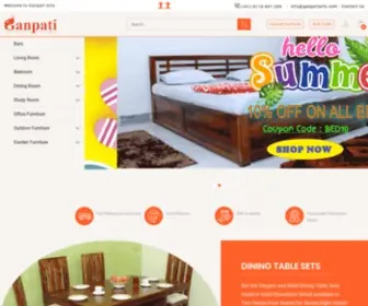 Ganpatiarts.com(Solid Wooden Furniture Ganpati Arts) Screenshot