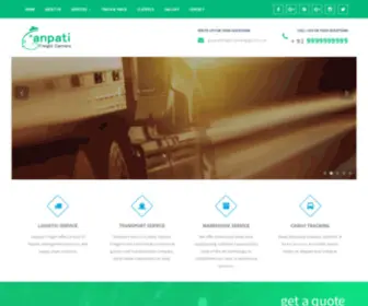 Ganpatifreightcarriers.com(Ganpati Freight Carriers) Screenshot