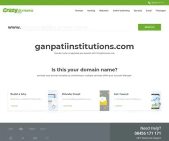 Ganpatiinstitutions.com(Ganpati's Group of Institutions) Screenshot