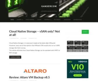 Ganser.com(Just another private tech blog) Screenshot