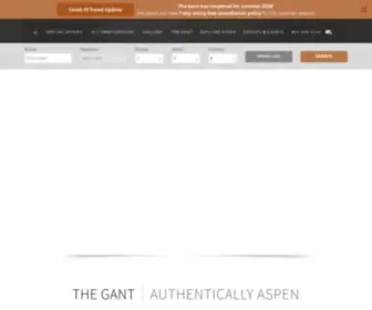 Gantaspen.com(Aspen Colorado hotels) Screenshot